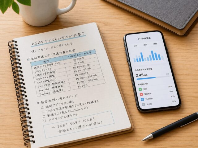 トリファeSIMは何ギガ必要？容量の目安と無制限プランを選ぶべき人を解説！