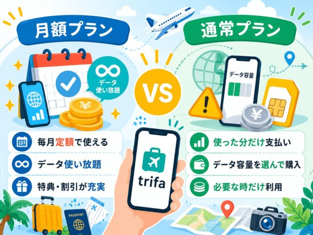 トリファの月額プランとは？料金や通常プランとの違いとおすすめな人を解説